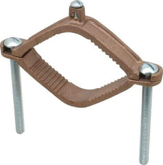 Thomas & Betts - 4 to 10 (Solid) AWG Compatible Dual-Nut Rod Clamp - Bronze, 6-5/16" OAL, RoHS Compliant, UL File E3060, UL Listed - Caliber Tooling