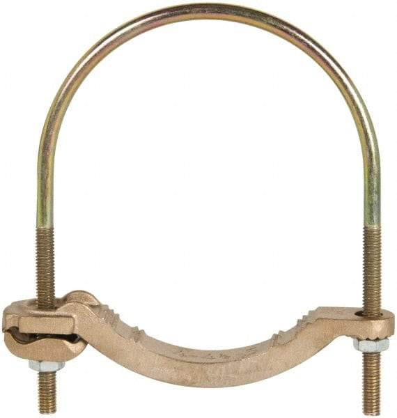 Thomas & Betts - 4 to 4/0 AWG Compatible U-bolt Rod Clamp - Bronze, CSA Certified, UL File E3060, UL Listed - Caliber Tooling