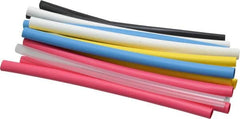 3M - 6" Long, 2:1, Polyolefin Heat Shrink Electrical Tubing - Black, Blue, Clear, Green, Red, White, Yellow - Caliber Tooling