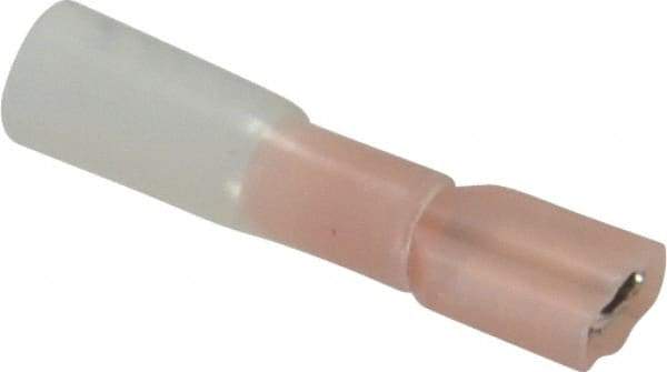 3M - 22 to 18 AWG, Nylon Heat Shrink, Fully Insulated, Female Wire Disconnect - 1/4 Inch Wide Tab, Red - Caliber Tooling