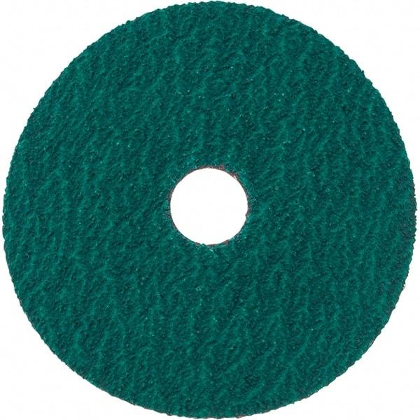 Standard Abrasives - 5" Diam 7/8" Hole 36 Grit Fiber Disc - Very Coarse Grade, Zirconia Alumina, 18,000 Max RPM, Series Z - Caliber Tooling