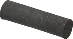 Made in USA - 1/4" Max Diam x 7/8" Long, Cylinder, Rubberized Point - Medium Grade, Silicon Carbide, 1/16" Arbor Hole, Unmounted - Caliber Tooling