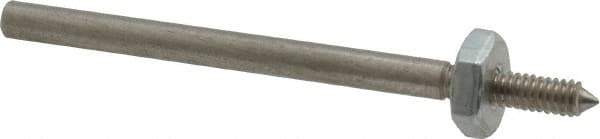 Made in USA - 1/8" Shank Rubberized Abrasive Point Mandrel - 1/8" Hole Compatibility, for Points - Caliber Tooling