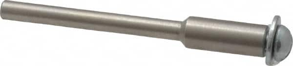 Made in USA - 1/8" Shank Rubberized Abrasive Point Mandrel - 1/8" Hole Compatibility, for Small Wheels - Caliber Tooling