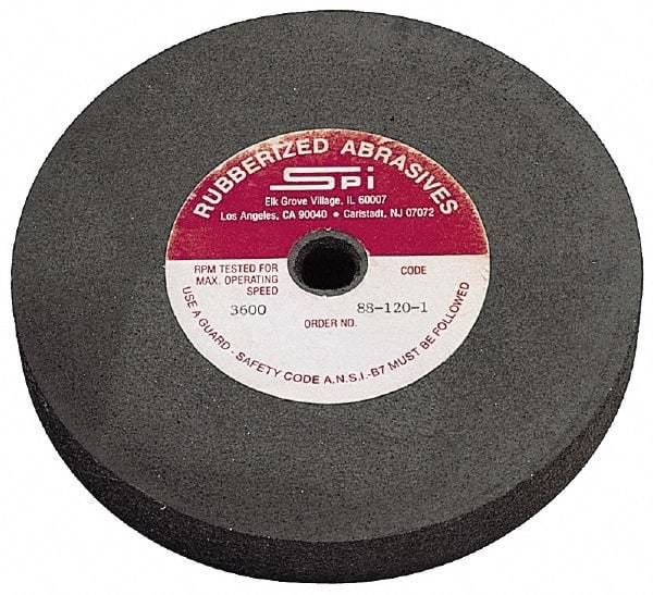 Made in USA - 8" Diam x 1/2" Hole x 1/4" Thick, 46 Grit Surface Grinding Wheel - Aluminum Oxide/Silicon Carbide Blend, Coarse Grade, 2,600 Max RPM - Caliber Tooling