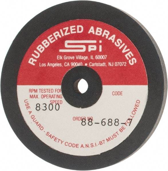 Made in USA - 2-1/2" Diam x 1/4" Hole x 1/4" Thick, 240 Grit Surface Grinding Wheel - Aluminum Oxide/Silicon Carbide Blend, Very Fine Grade, 8,300 Max RPM - Caliber Tooling