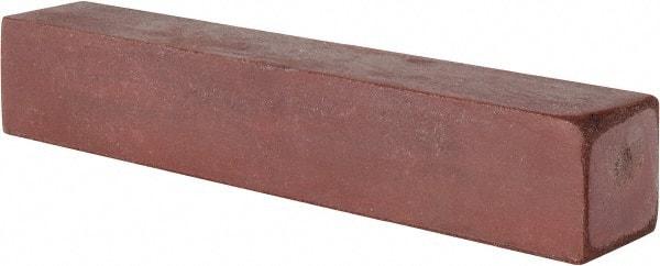 Made in USA - 1" Wide x 6" Long x 1" Thick, Square Abrasive Stick - Fine Grade - Caliber Tooling