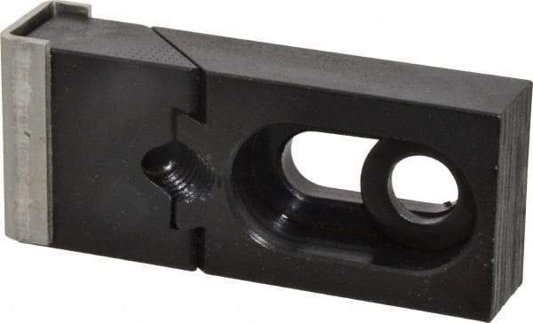 Gibraltar - 2-3/4" OAL x 1-1/4" Overall Width, Standard Grip Nose, Steel Manual Edge Clamp - Black Oxide Coating, 5/8" High, 3/8" Socket Cap Screw Slot, 11/16" Travel - Caliber Tooling