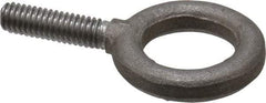 Gibraltar - 900 Lb Capacity, Steel, 5/16-18 Thread, Fixed Lifting Eye Bolt - Fully Threaded, 1-1/8" Shank, 1-1/8" Thread Length, No Shoulder - Caliber Tooling