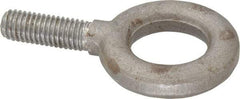 Gibraltar - 2,400 Lb Capacity, Steel, 1/2-13 Thread, Fixed Lifting Eye Bolt - Fully Threaded, 1-1/2" Shank, 1-1/2" Thread Length, No Shoulder - Caliber Tooling