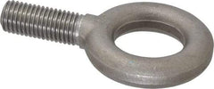 Gibraltar - 5,000 Lb Capacity, Steel, 3/4-10 Thread, Fixed Lifting Eye Bolt - Fully Threaded, 2" Shank, 2" Thread Length, No Shoulder - Caliber Tooling