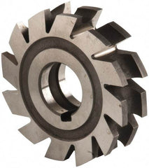 Made in USA - 7/32" Radius, 7/16" Circle Diam, 3" Diam x 0.76" Wide Cut, High Speed Steel Concave Radius Cutter - 3" OAL, Arbor Connection, Uncoated, Form Relieved, 10 Teeth - Caliber Tooling