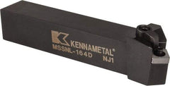 Kennametal - MSSN, Left Hand Cut, 45° Lead Angle, 1" Shank Height x 1" Shank Width, Negative Rake Indexable Turning Toolholder - 6" OAL, SN..43. Insert Compatibility, Series Kenloc - Caliber Tooling