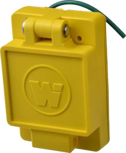 Value Collection - 250 VAC, 30 Amp, L6-30R NEMA, Ungrounded Receptacle - 2 Poles, 3 Wire, Female End, Yellow - Caliber Tooling