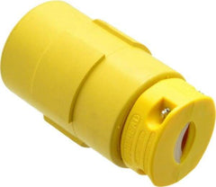 Value Collection - 250 VAC, 20 Amp, L15-20 NEMA, Straight, Ungrounded, Industrial Grade Connector - 3 Pole, 4 Wire, 1 Phase, Rubber, Yellow - Caliber Tooling