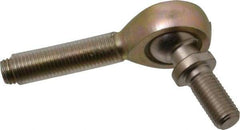 Alinabal - 5/16" ID, 7/8" Max OD, 2,800 Lb Max Static Cap, Spherical Rod End - 5/16-24 RH, 0.437" Shank Diam, 1-1/4" Shank Length, Steel with Molded Nyloy Raceway - Caliber Tooling