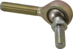 Alinabal - 5/16" ID, 7/8" Max OD, 2,800 Lb Max Static Cap, Spherical Rod End - 5/16-24 RH, 0.437" Shank Diam, 1-1/4" Shank Length, Steel with Molded Nyloy Raceway - Caliber Tooling