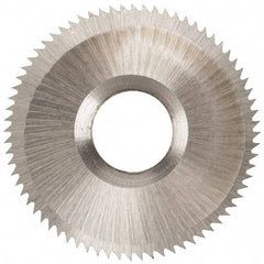 Onsrud - 1" Diam x 0.0937" Blade Thickness x 5/16" Arbor Hole Diam, 72 Tooth Slitting and Slotting Saw - Arbor Connection, High Speed Steel - Caliber Tooling