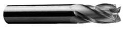 Onsrud - 3/8" Cutting Diam x 5/8" Length of Cut, 4 Flute, Downcut Spiral Router Bit - Uncoated, Right Hand Cut, Solid Carbide, 3" OAL x 3/8" Shank Diam, Four Edge, 30° Helix Angle - Caliber Tooling