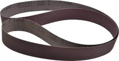 3M - 1-1/2" Wide x 60" OAL, 120 Grit, Aluminum Oxide Abrasive Belt - Aluminum Oxide, Fine, Coated, X Weighted Cloth Backing, Series 341D - Caliber Tooling