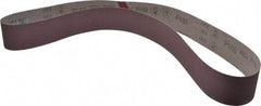 3M - 2-1/2" Wide x 60" OAL, 180 Grit, Aluminum Oxide Abrasive Belt - Aluminum Oxide, Very Fine, Coated, X Weighted Cloth Backing, Series 341D - Caliber Tooling