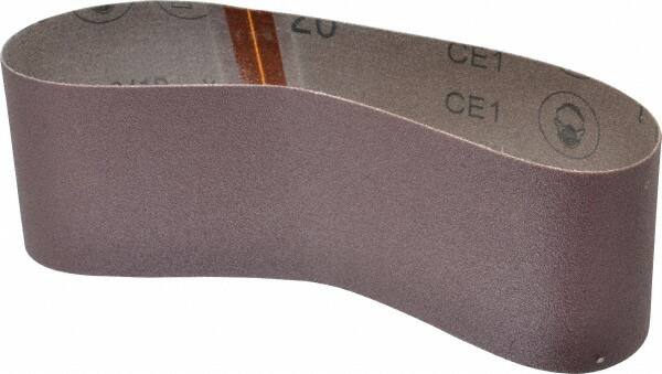 3M - 3" Wide x 21" OAL, 120 Grit, Aluminum Oxide Abrasive Belt - Aluminum Oxide, Fine, Coated, X Weighted Cloth Backing, Series 341D - Caliber Tooling