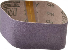 3M - 3" Wide x 18" OAL, 50 Grit, Ceramic Abrasive Belt - Ceramic, Coarse, Coated, Y Weighted Cloth Backing, Series 761D - Caliber Tooling