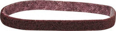 3M - 1/2" Wide x 12" OAL, Aluminum Oxide Abrasive Belt - Aluminum Oxide, Medium, Nonwoven, Series SC-BS - Caliber Tooling