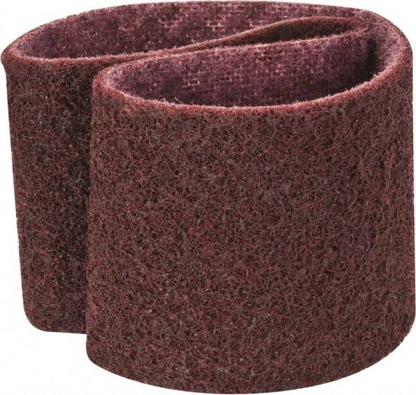 3M - 3" Wide x 21" OAL, Aluminum Oxide Abrasive Belt - Aluminum Oxide, Medium, Nonwoven, Series SC-BS - Caliber Tooling