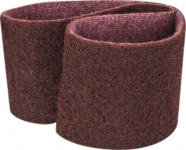 3M - 3" Wide x 24" OAL, Aluminum Oxide Abrasive Belt - Aluminum Oxide, Medium, Nonwoven, Series SC-BS - Caliber Tooling