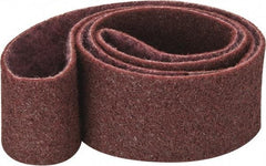 3M - 3" Wide x 72" OAL, Aluminum Oxide Abrasive Belt - Aluminum Oxide, Medium, Nonwoven, Series SC-BS - Caliber Tooling