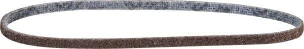 3M - 1/4" Wide x 18" OAL, Aluminum Oxide Abrasive Belt - Aluminum Oxide, Coarse, Nonwoven, Series SE-BS - Caliber Tooling