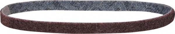 3M - 1/2" Wide x 18" OAL, Aluminum Oxide Abrasive Belt - Aluminum Oxide, Medium, Nonwoven, Series SE-BS - Caliber Tooling