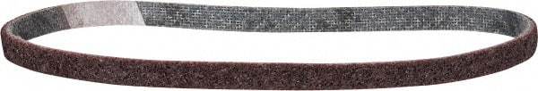 3M - 1/2" Wide x 24" OAL, Aluminum Oxide Abrasive Belt - Aluminum Oxide, Medium, Nonwoven, Series SE-BS - Caliber Tooling