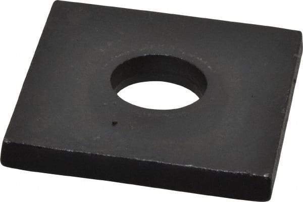 Gibraltar - 5/8" Bolt, 2" Square, Black Oxide Finish, Steel Square Flat Washer - 11/16" ID, 1/4" Thick - Caliber Tooling