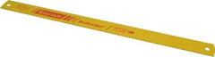 Starrett - 17" Long, 10 Teeth per Inch, High Speed Steel Power Hacksaw Blade - Toothed Edge, 1-1/4" Wide x 0.062" Thick - Caliber Tooling