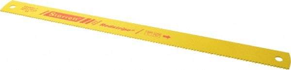 Starrett - 18" Long, 6 Teeth per Inch, High Speed Steel Power Hacksaw Blade - Toothed Edge, 1-1/2" Wide x 0.075" Thick - Caliber Tooling
