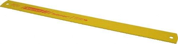 Starrett - 21" Long, 6 Teeth per Inch, High Speed Steel Power Hacksaw Blade - Toothed Edge, 1-3/4" Wide x 0.088" Thick - Caliber Tooling