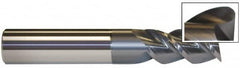 Accupro - 1/2", 3 Flute, Single End, Solid Carbide, 0.02" Corner Radius End Mill - 2-1/2" OAL, 40° Helix, Right Hand Flute, 5/8" LOC, Right Hand Cut - Caliber Tooling