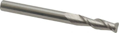 Accupro - 3/16", 2 Flute, Single End, Solid Carbide, 0.03" Corner Radius End Mill - 2" OAL, 40° Helix, Right Hand Flute, 5/8" LOC, Right Hand Cut - Caliber Tooling