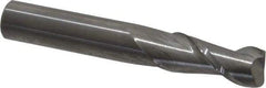 Accupro - 3/8", 2 Flute, Single End, Solid Carbide, 0.06" Corner Radius End Mill - 2-1/2" OAL, 40° Helix, Right Hand Flute, 7/8" LOC, Right Hand Cut - Caliber Tooling