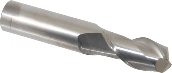 Accupro - 3/4", 2 Flute, Single End, Solid Carbide, 0.015" Corner Radius End Mill - 4" OAL, 40° Helix, Right Hand Flute, 1-1/2" LOC, Right Hand Cut - Caliber Tooling