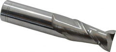 Accupro - 3/4", 2 Flute, Single End, Solid Carbide, 0.02" Corner Radius End Mill - 4" OAL, 40° Helix, Right Hand Flute, 1-1/2" LOC, Right Hand Cut - Caliber Tooling