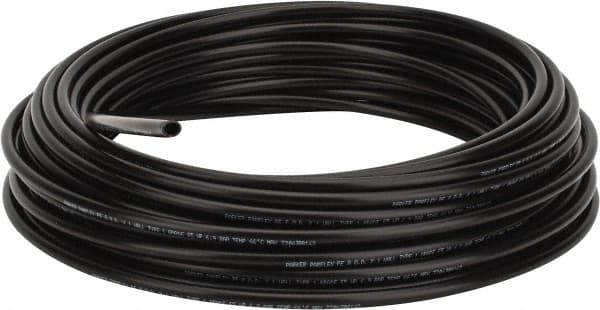 Parker - 8mm OD, 100' Long, Polyethylene Tube - Black, -80 to 150°F - Caliber Tooling