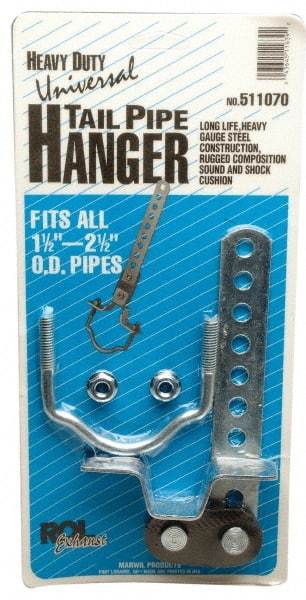 Made in USA - 4-1/4" Long, Steel Tailpipe Hanger - 1-1/2" OD - Caliber Tooling