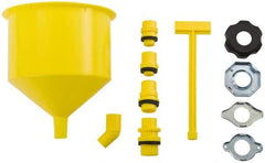 Proto - 1 Qt Capacity Plastic Funnel - Straight Spout, Yellow - Caliber Tooling