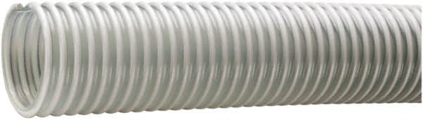 Kuriyama of America - 2-1/2" ID x 3.07" OD, 40 Max psi, Full In. Hg, Dry Material Handling & Transfer Hose - PVC, -40 to 150°F, 3" Bend Radius, 100' Coil Length, Clear - Caliber Tooling