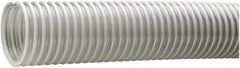 Kuriyama of America - 3" ID x 3.64" OD, 40 Max psi, Full In. Hg, Dry Material Handling & Transfer Hose - PVC, -40 to 150°F, 4" Bend Radius, 100' Coil Length, Clear - Caliber Tooling