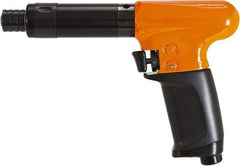 Cleco - 1/4" Bit Holder, 660 RPM, Pistol Grip Handle Air Screwdriver - 15 to 60 In/Lb Torque, 1/8" Inlet, 11 CFM - Caliber Tooling