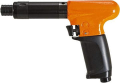 Cleco - 1/4" Bit Holder, 1,100 RPM, Pistol Grip Handle Air Screwdriver - 10 to 45 In/Lb Torque, 1/8" Inlet, 11 CFM - Caliber Tooling